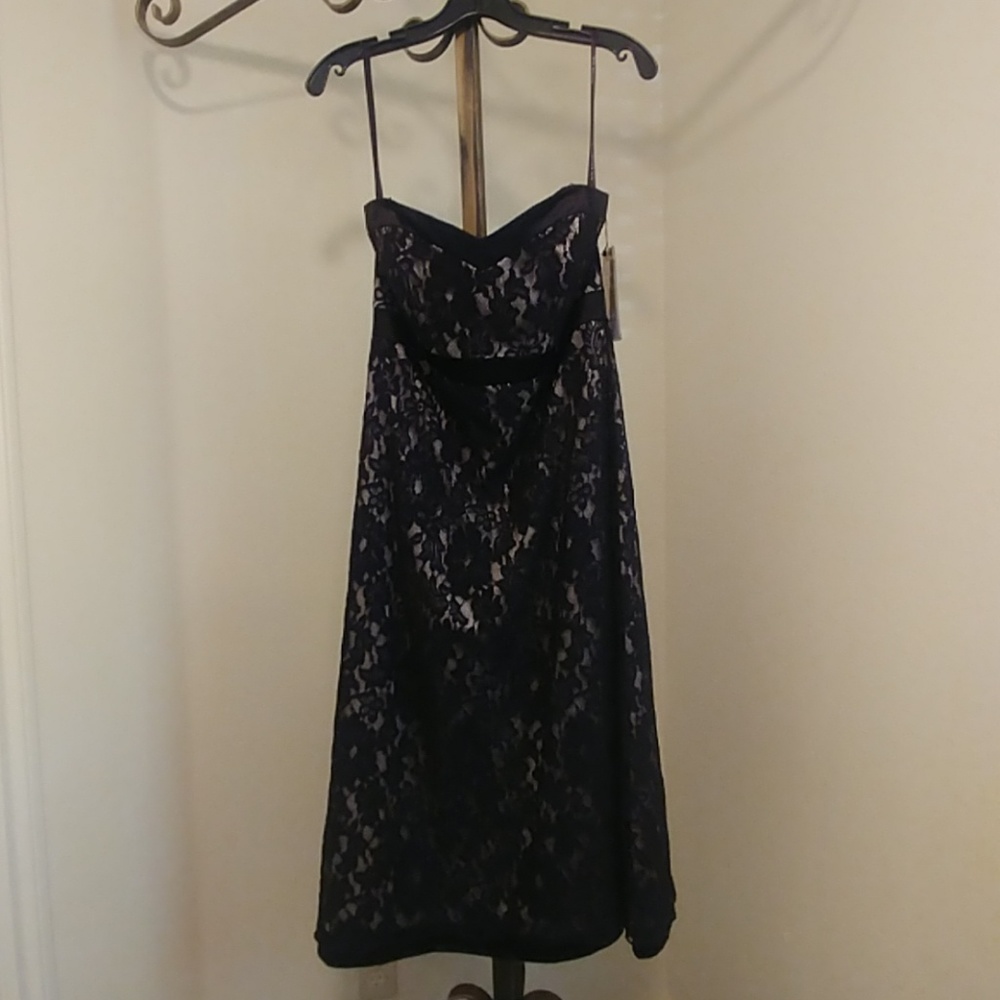 Black lace dress